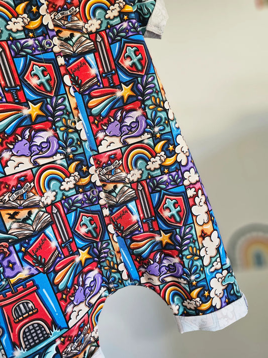 Summer Rolled Hem Romper