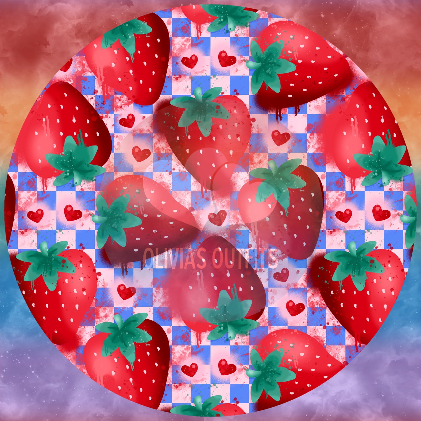 Strawberry Pink Check