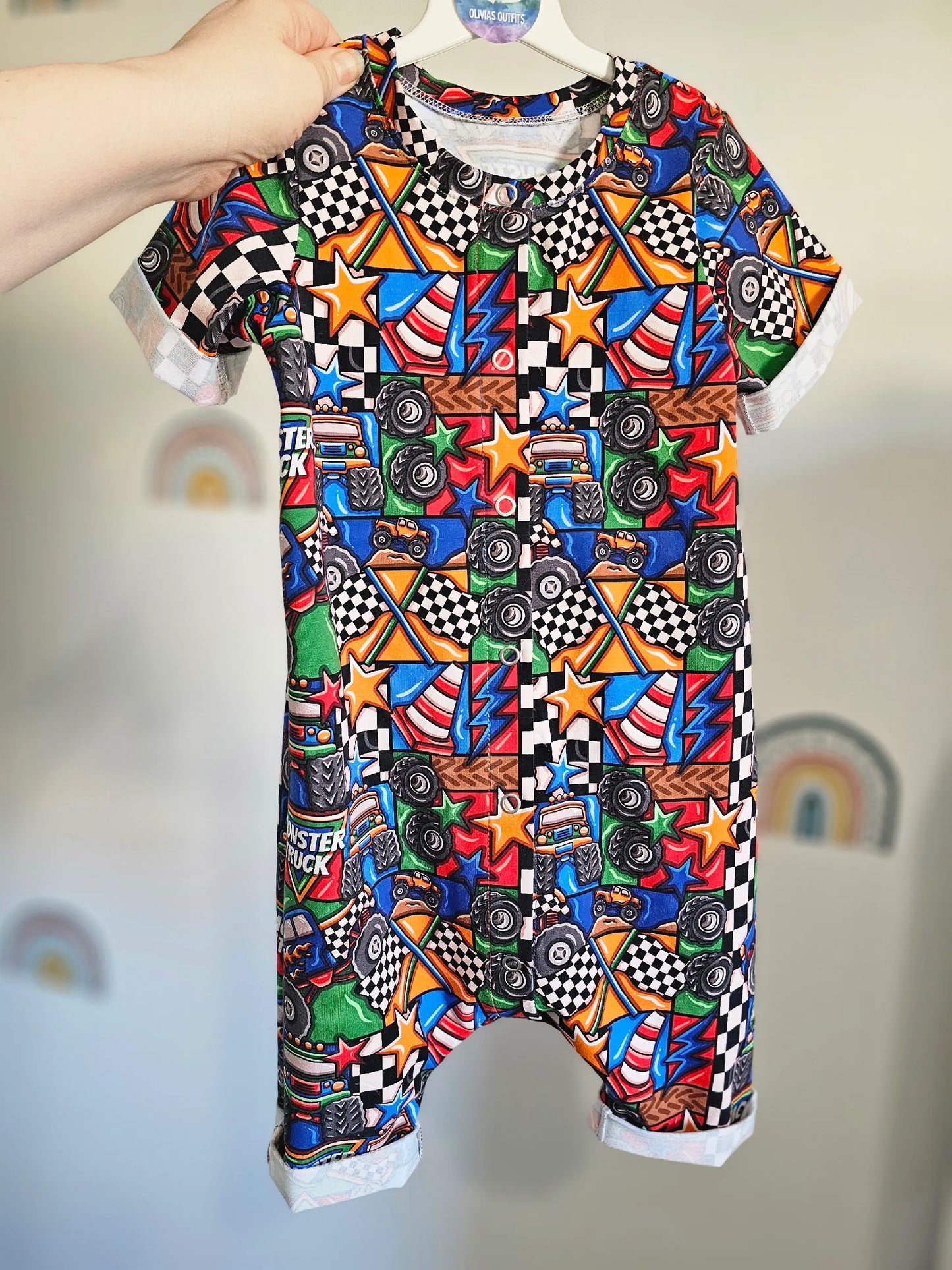 Summer Rolled Hem Romper