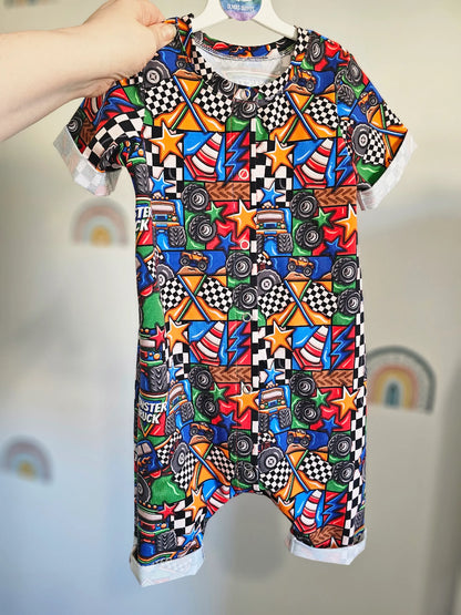 Summer Rolled Hem Romper