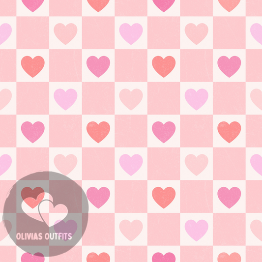 Pink Heart Check