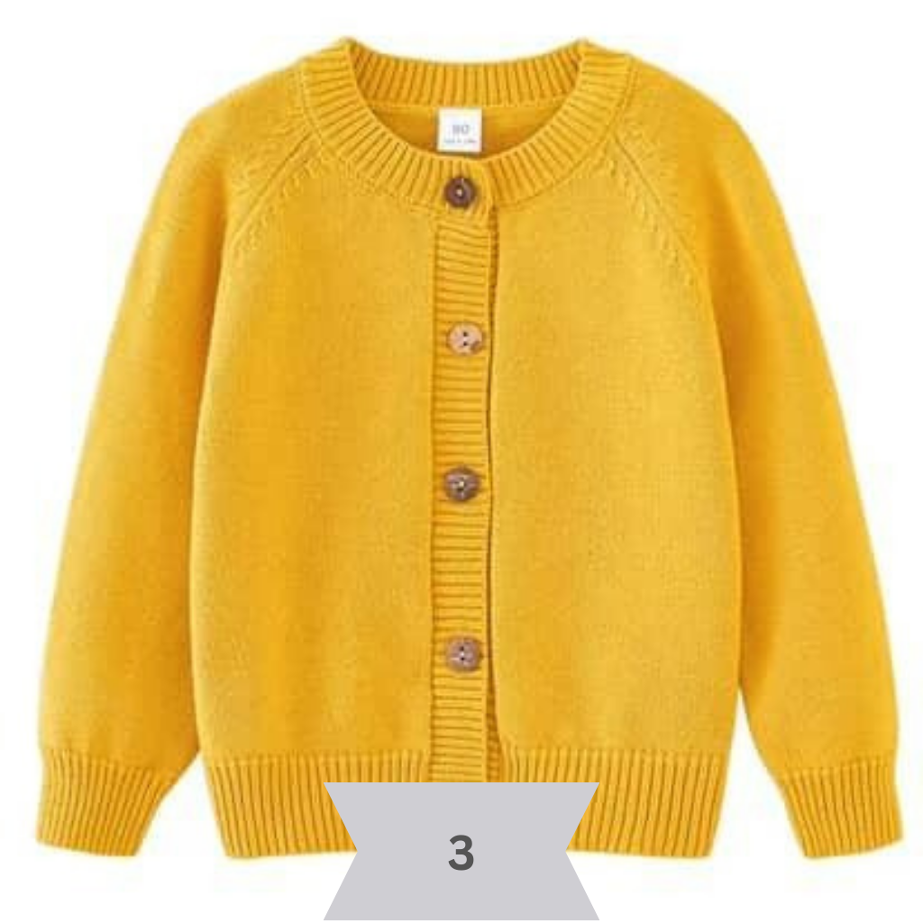 Round Neck Knitted Cardigan