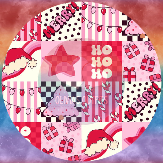 Merry Checks Pink