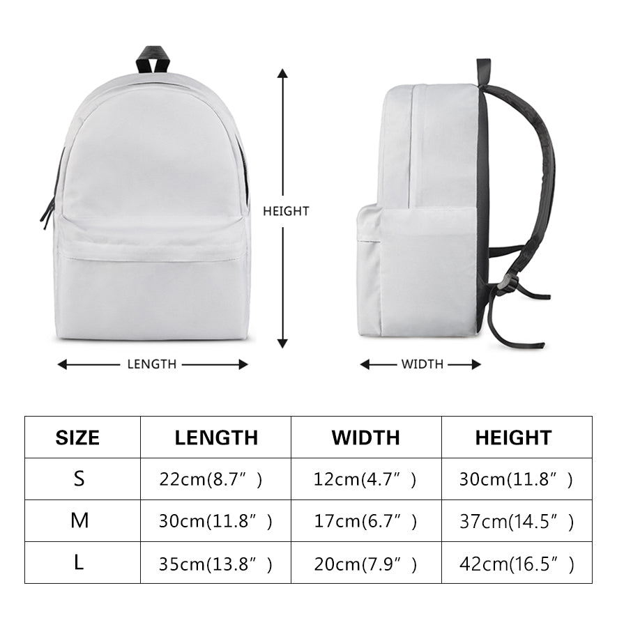 Custom Printed Backpack - Various Sizes