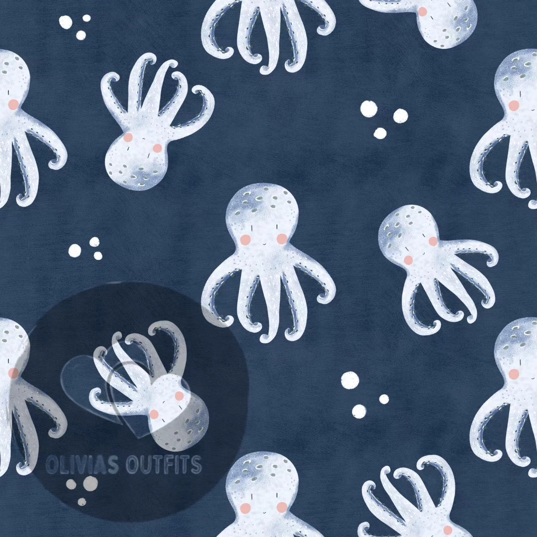 Navy Octopus - In Stock