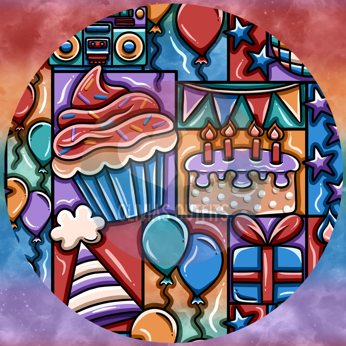 Party Patch Rainbow