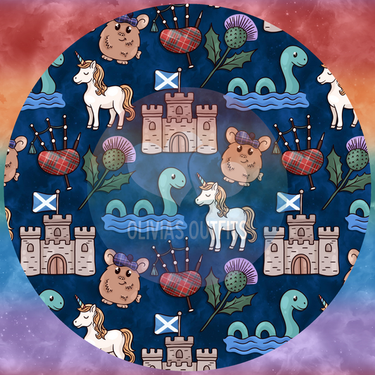 Scottish Icons - Blue