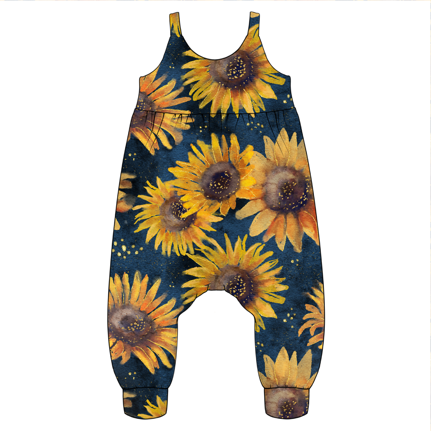 Navy Sunflowers