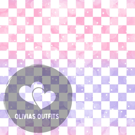 Pink and lilac checks