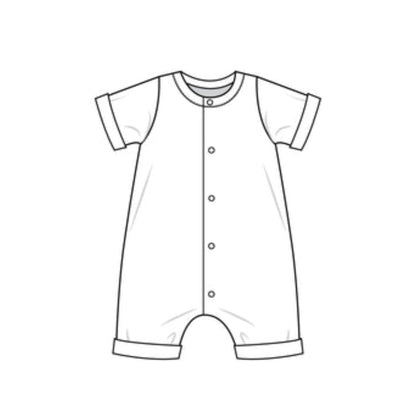 Summer Rolled Hem Romper