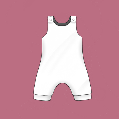 Short Romper - Solid Colour