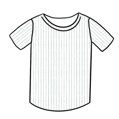 Ribbed Jersey Tee