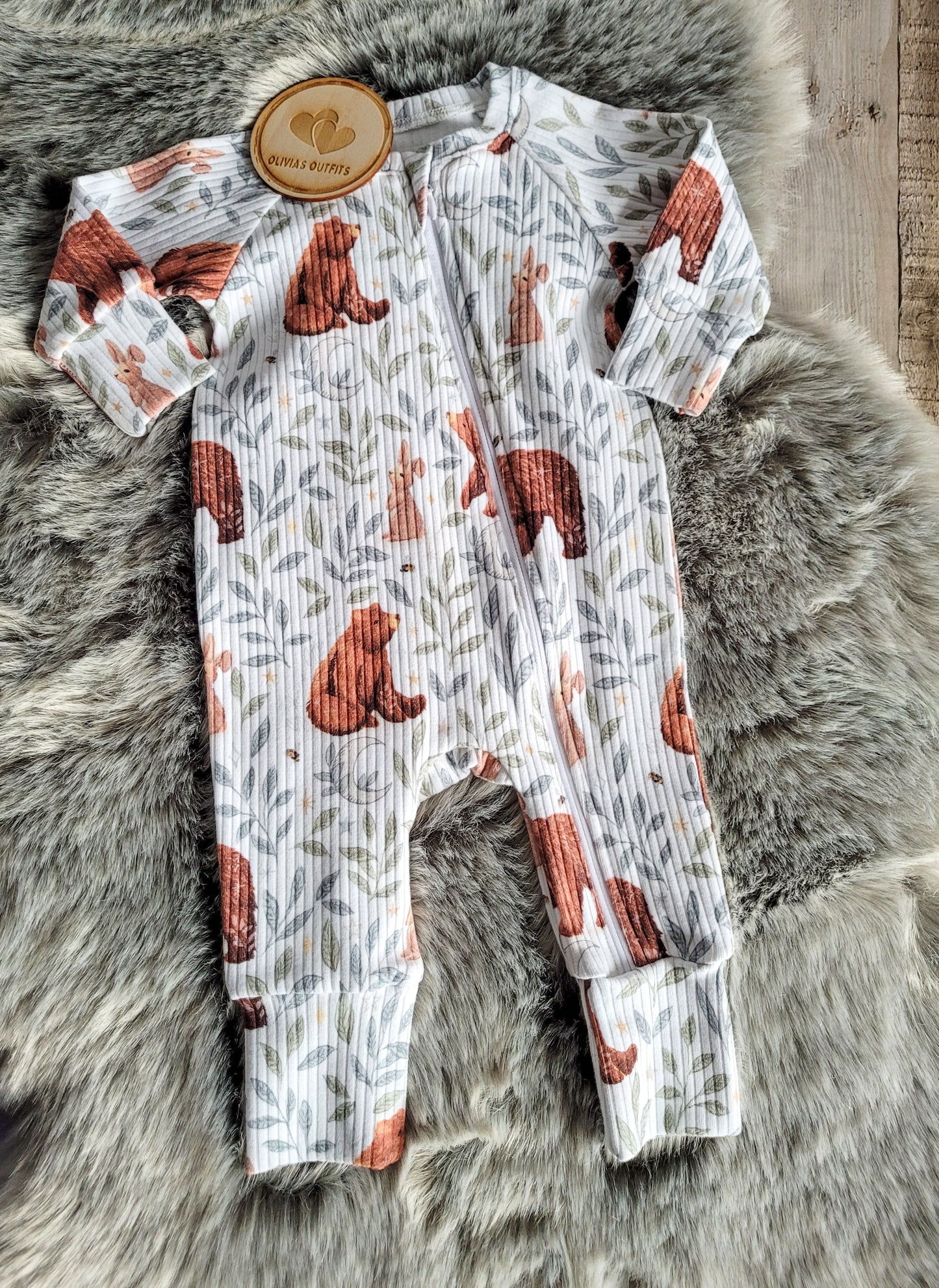 Dale zip suit 0-3m